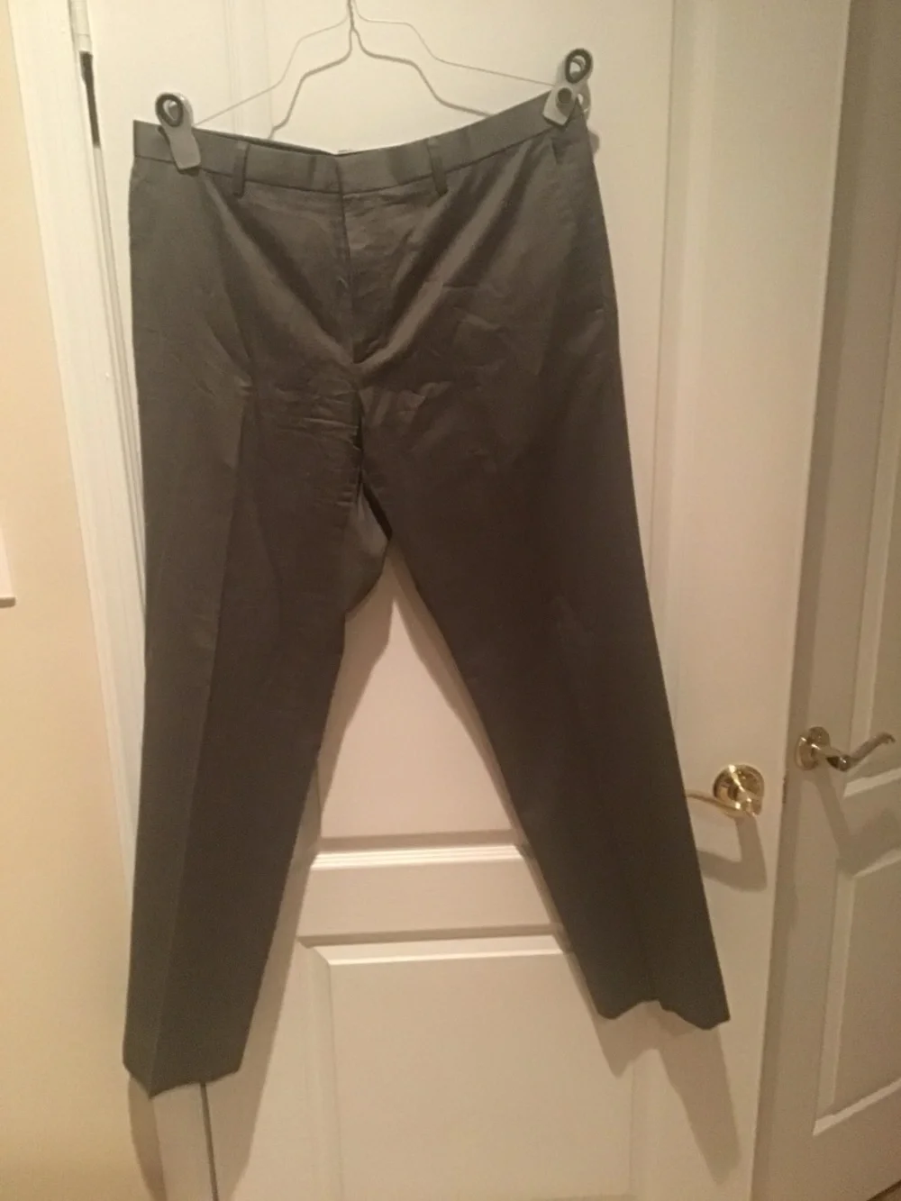 Banana Republic light olive/grey herringbone chinos 35 x 34